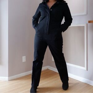 IRIS Denim Black Boilersuit - L